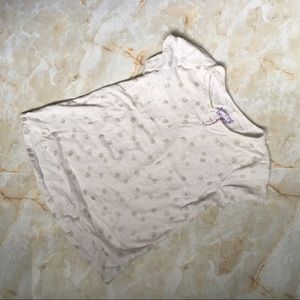 Jumping beans girls white shirt/silver detail, 5